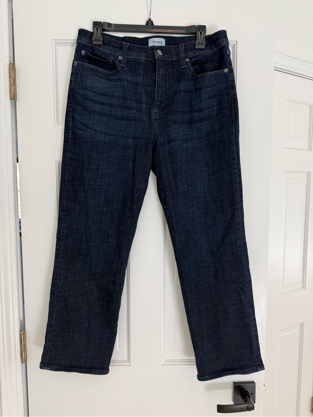 Pistola monroe crop high rise cigarette jeans size 31 Ornia dark wash denim